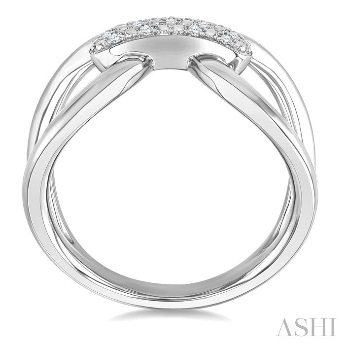 Silver Bold Diamond Fashion Ring