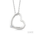 Silver Heart Shape Diamond Fashion Pendant
