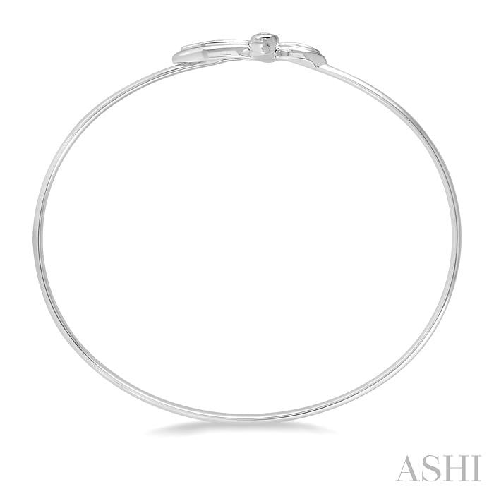Silver Cross Diamond Flex Fashion Bangle