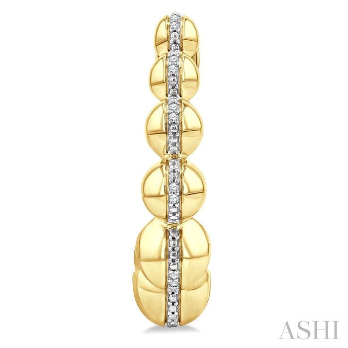 Gold Vermeil Bold Half Hoop Fashion Earrings