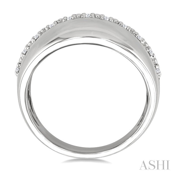 Silver Bold Diamond Fashion Ring