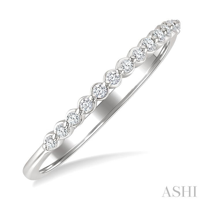 Silver Diamond Fashion Band
