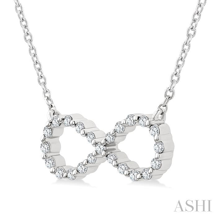 Silver Infinity Petite Diamond Fashion Pendant