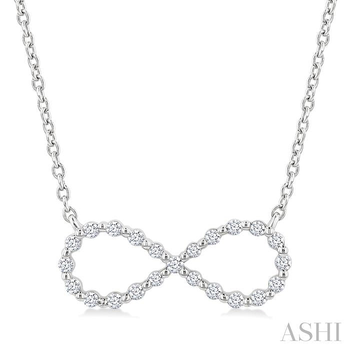 Silver Infinity Petite Diamond Fashion Pendant