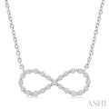 Silver Infinity Petite Diamond Fashion Pendant