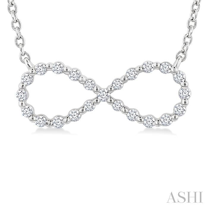 Silver Infinity Petite Diamond Fashion Pendant