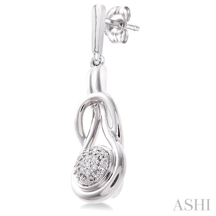 Silver Diamond Fashion Earrings