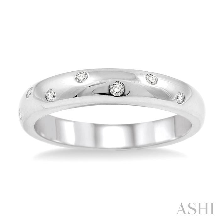 Silver Diamond Fashion Band