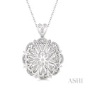 Silver Snowflake Diamond Fashion Pendant