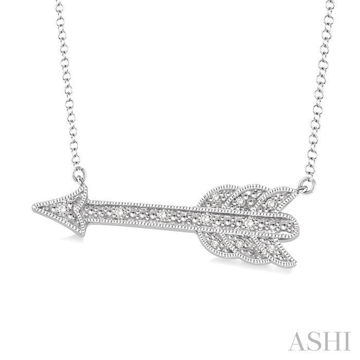Silver Arrow Diamond Fashion Pendant