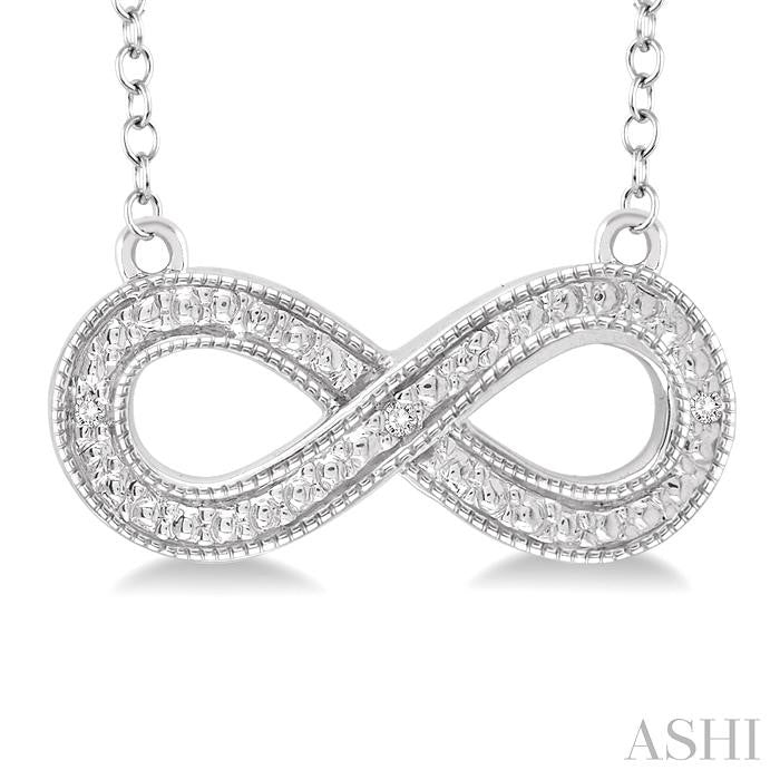 Silver Infinity Diamond Fashion Pendant