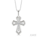 Silver Cross Diamond Fashion Pendant