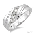 Silver Men's Diamond Ring