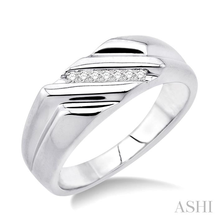 Silver Men's Diamond Ring