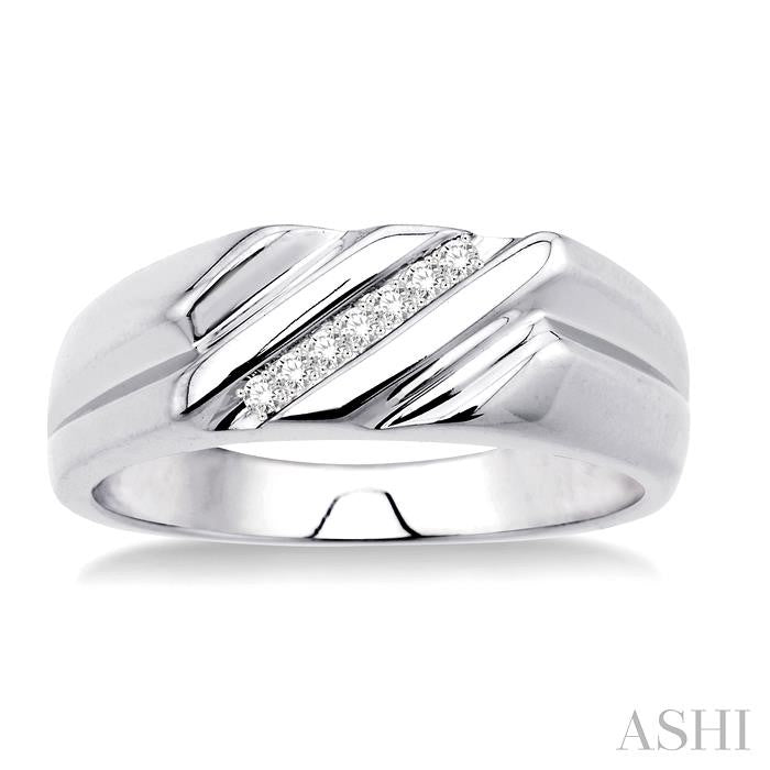 Silver Men's Diamond Ring