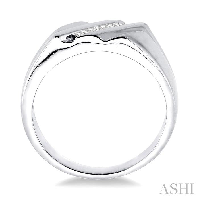 Silver Men's Diamond Ring