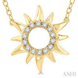 Sunburst Petite Diamond Fashion Pendant