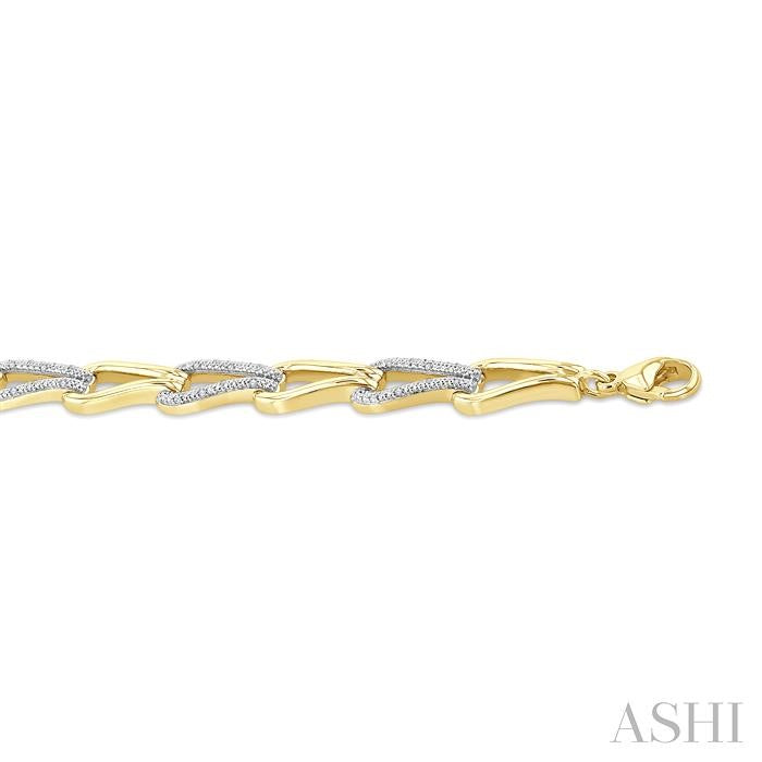 Gold Vermeil Bold Knot Diamond Fashion Bracelet