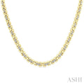 Gold Vermeil Bold Panther Link Diamond Fashion Necklace