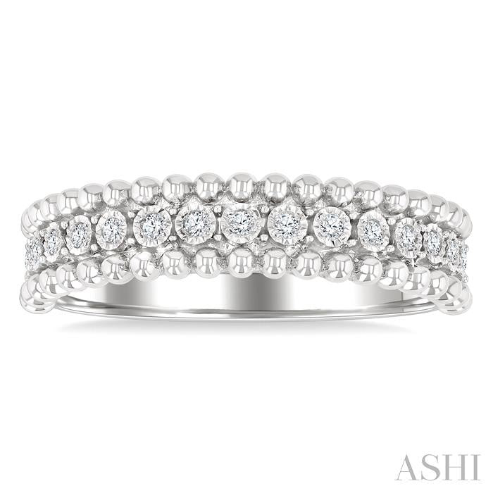 Bead Bijoux Silver Bold Diamond Fashion Band