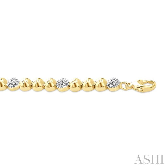 Bead Bijoux Gold Vermeil Bold Diamond Fashion Bracelet