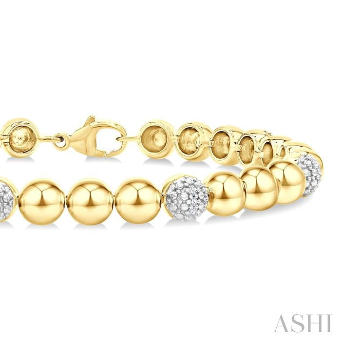 Bead Bijoux Gold Vermeil Bold Diamond Fashion Bracelet