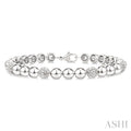 Bead Bijoux Silver Bold Diamond Fashion Bracelet