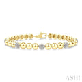 Bead Bijoux Gold Vermeil Bold Diamond Fashion Bracelet