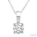Round Shape Diamond Solitaire Pendant