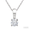 Round Shape Diamond Solitaire Pendant
