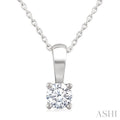 Round Shape Diamond Solitaire Pendant