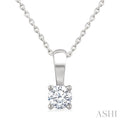 Round Shape Diamond Solitaire Pendant