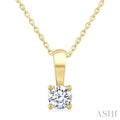 Round Shape Diamond Solitaire Pendant