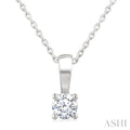 Round Shape Diamond Solitaire Pendant