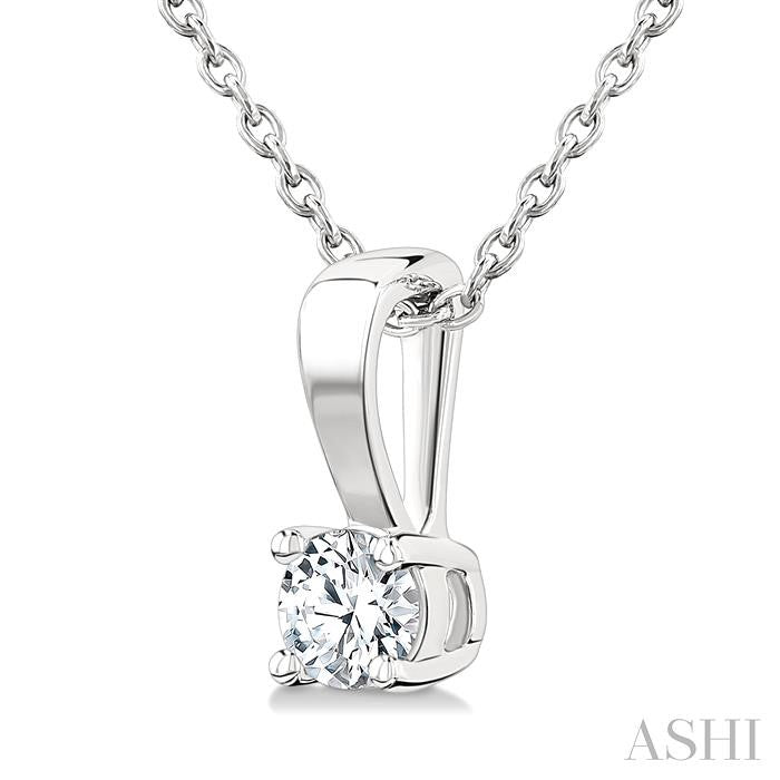 Round Shape Diamond Solitaire Pendant