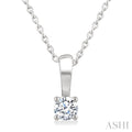 Round Shape Diamond Solitaire Pendant