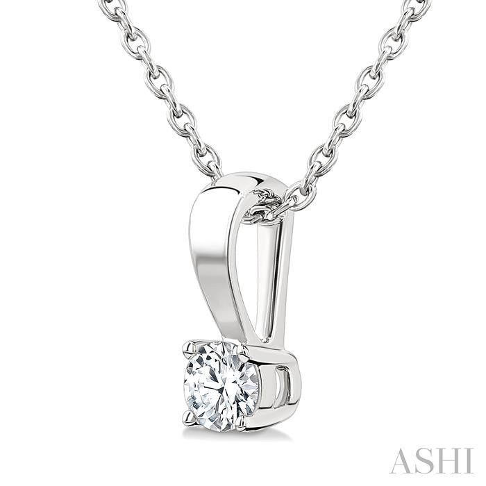 Round Shape Diamond Solitaire Pendant