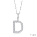 Classic 'D' Initial Diamond Pendant