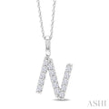 Classic 'N' Initial Diamond Pendant