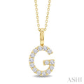 Classic 'G' Initial Diamond Pendant