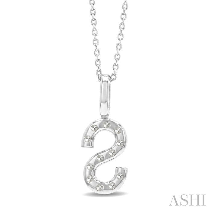 Classic 'S' Initial Diamond Pendant