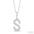 Classic 'S' Initial Diamond Pendant