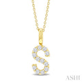 Classic 'S' Initial Diamond Pendant