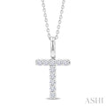 Classic 'T' Initial Diamond Pendant