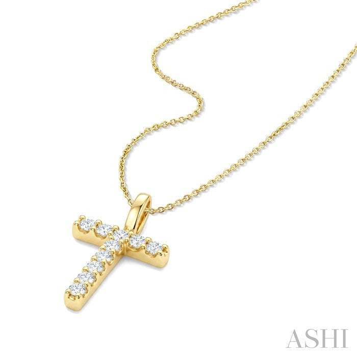Classic 'T' Initial Diamond Pendant
