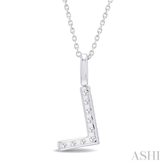 Classic 'L' Initial Diamond Pendant