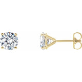 14K Yellow 1 CTW Lab-Grown Diamond 4-Prong Stud Earrings