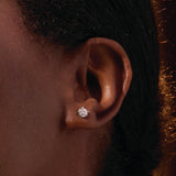 14K Yellow Gold 1/8 CTW Lab-Grown Diamond Earrings