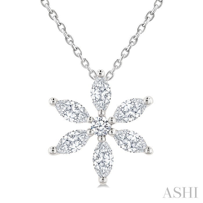 Floral Diamond Fashion Pendant