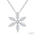 Floral Diamond Fashion Pendant